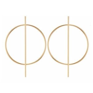 Retro Geometric Round Square Alloy Patchwork Drop Earrings